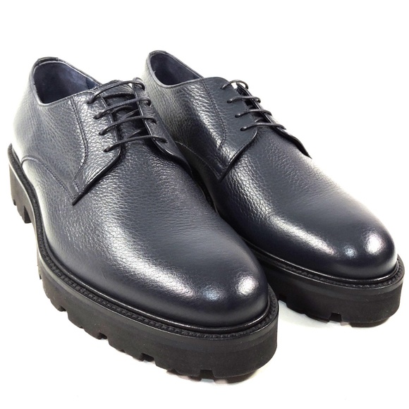 ALBERTO CICCIOLI ?? MEN\'S NAVY BLUE SOFT LEATHER COMFORT OXFORD SHOES main image 7